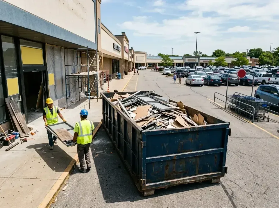 retail-store-renovation-debris-003 — frequently asked questions, Roll-off Dumpster Rentals in Edwardsville, IL
